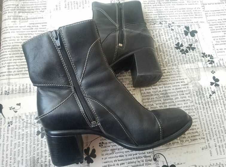 Дамски боти Klarks номер 38 естествена кожа, 30 лв