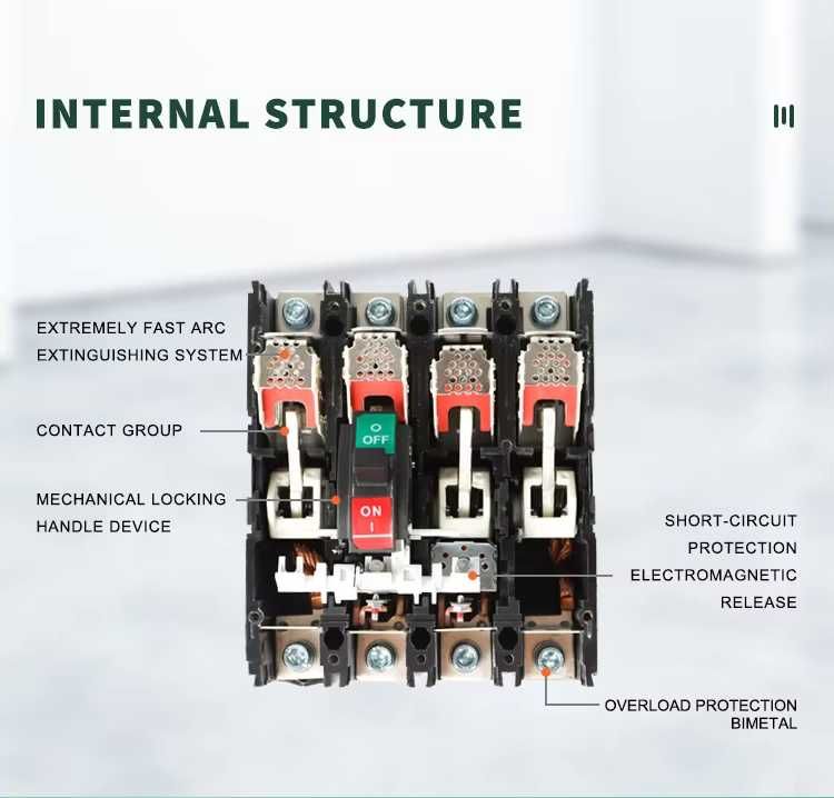 ДЦ/DC 160/200/225/250A - 500V Предпазител за соларни батерии DC MCCB