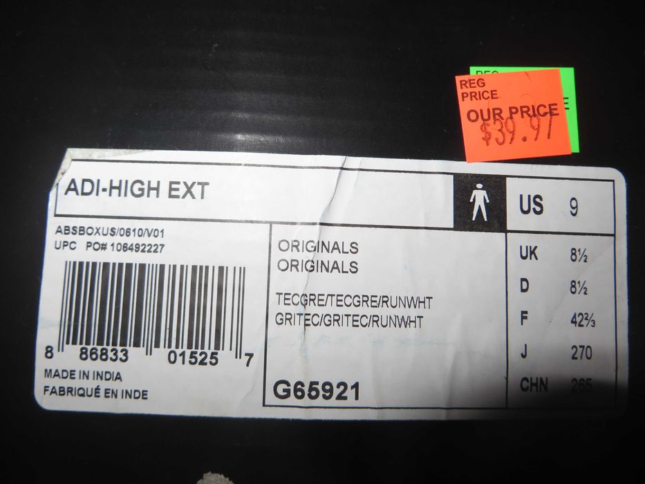 ADIDAS Adi-High Ext нови мъжки баскетболни обувки ORIGINALS 42 2/3