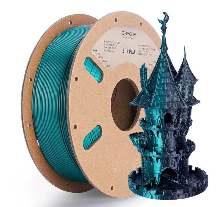 PLA Dual/Tri Color Silk Filament, ПЛА Филамент (Нишка) за 3Д Принтер