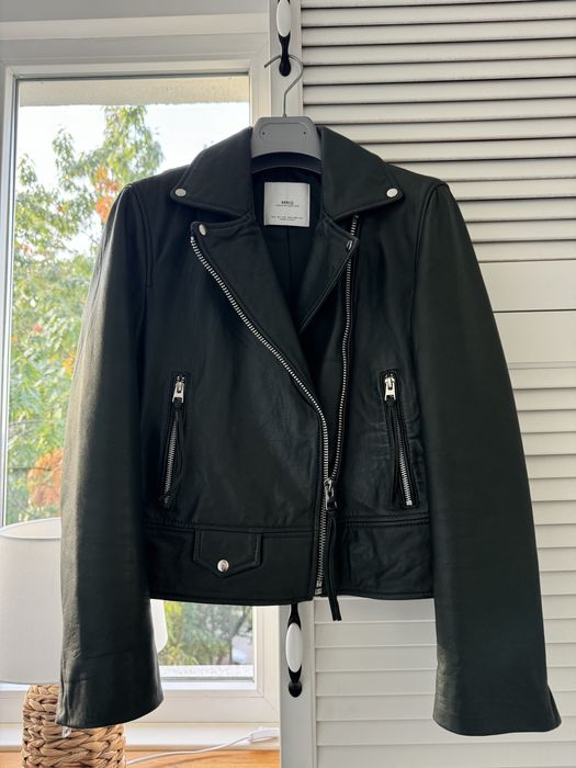 Кожено яке естествена кожа Mango