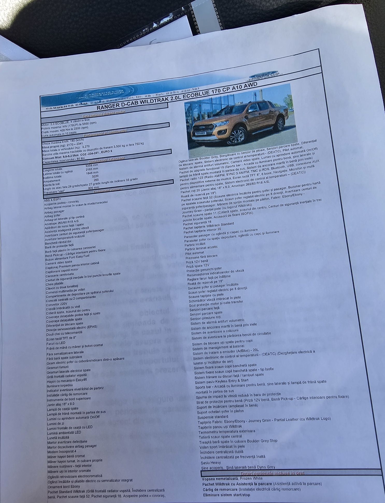 Ford Ranger Wildtrak EcoBlue 170cp