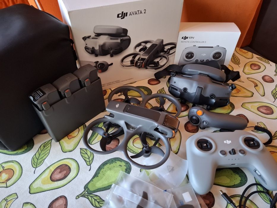 DJI AVATA 2 fly more combo 3 batery+remote controller 3