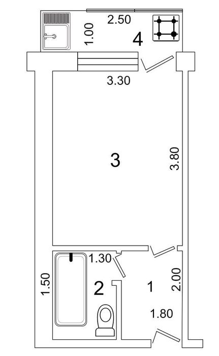 Продаю 1-комнату 20м2. Мирзо Улугбекский р-он Корасу-6. 2-этаж 4-этажн