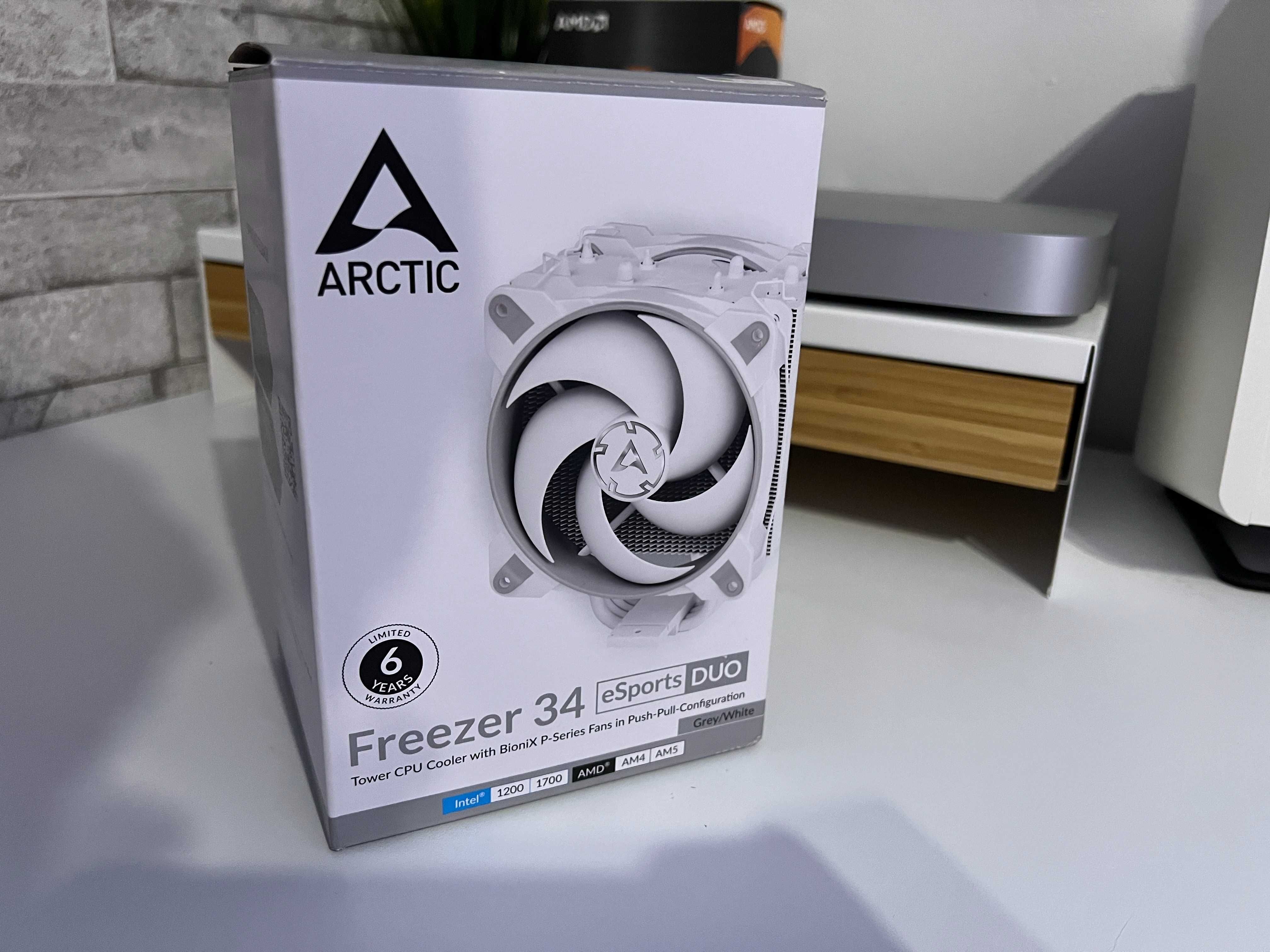 Cooler CPU Procesor Arctic Cooling eSports 34 Duo White