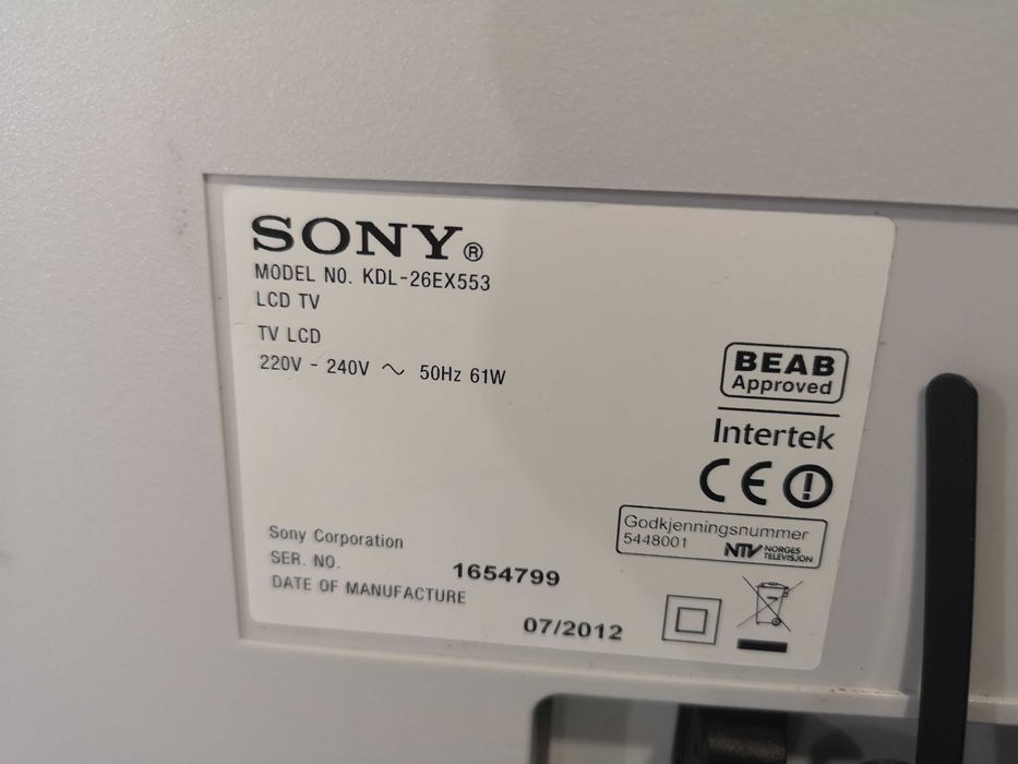 Телевизор - Sony 26 inch  smart / А18
