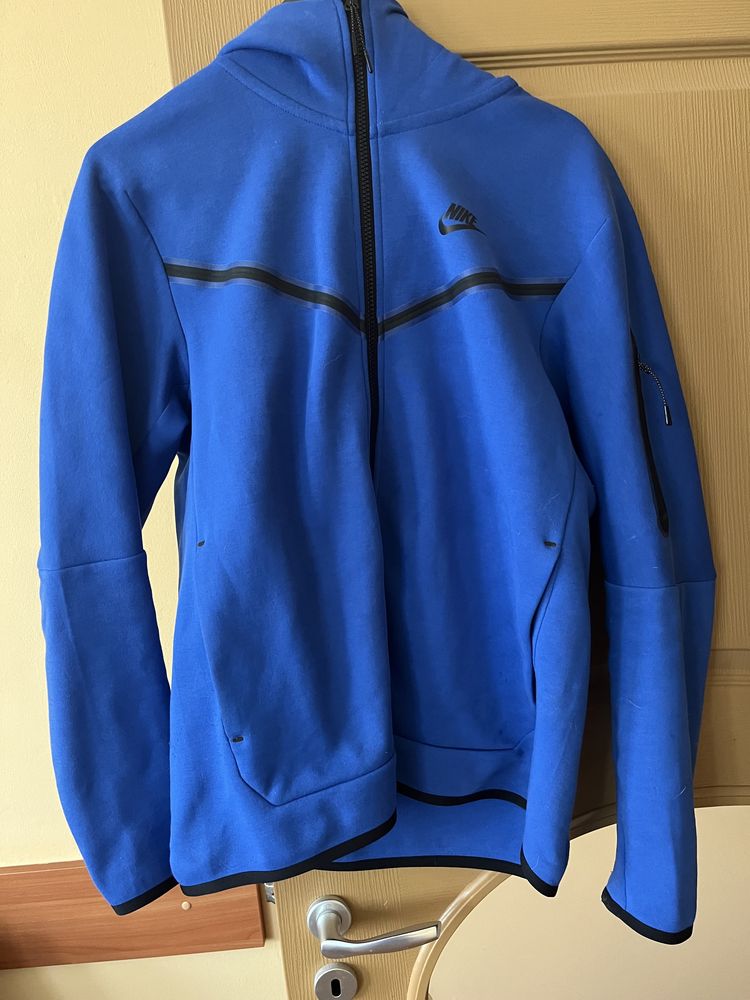 Nike tech fleece royal blue оригинален размер М