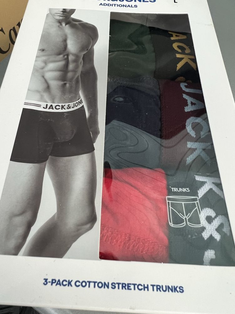 Boxeri originali marime S M L Jack&Jones set 3 buc