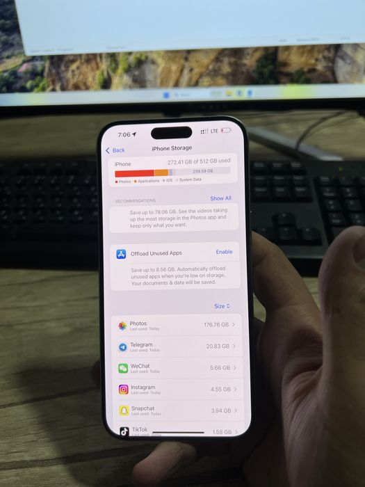 Iphone 15 pro max 512gb natural titan dual sim