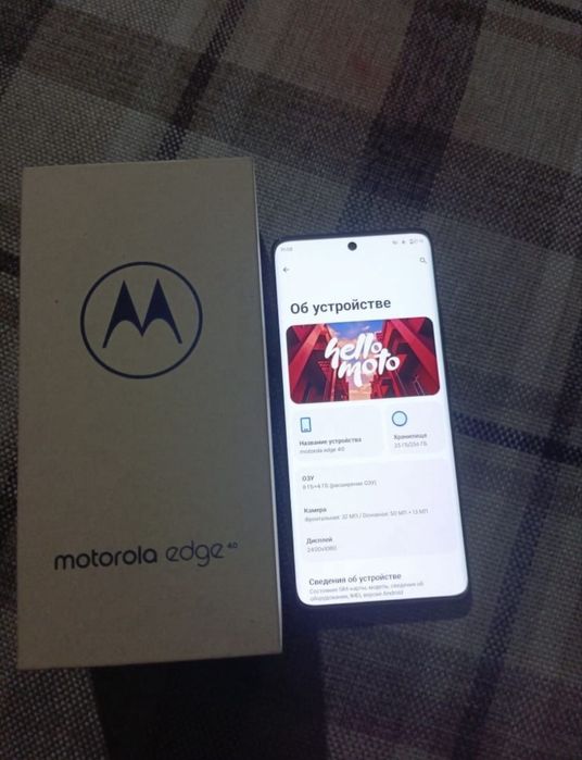 Motorola edge 40 RAM 8 встроенной 256