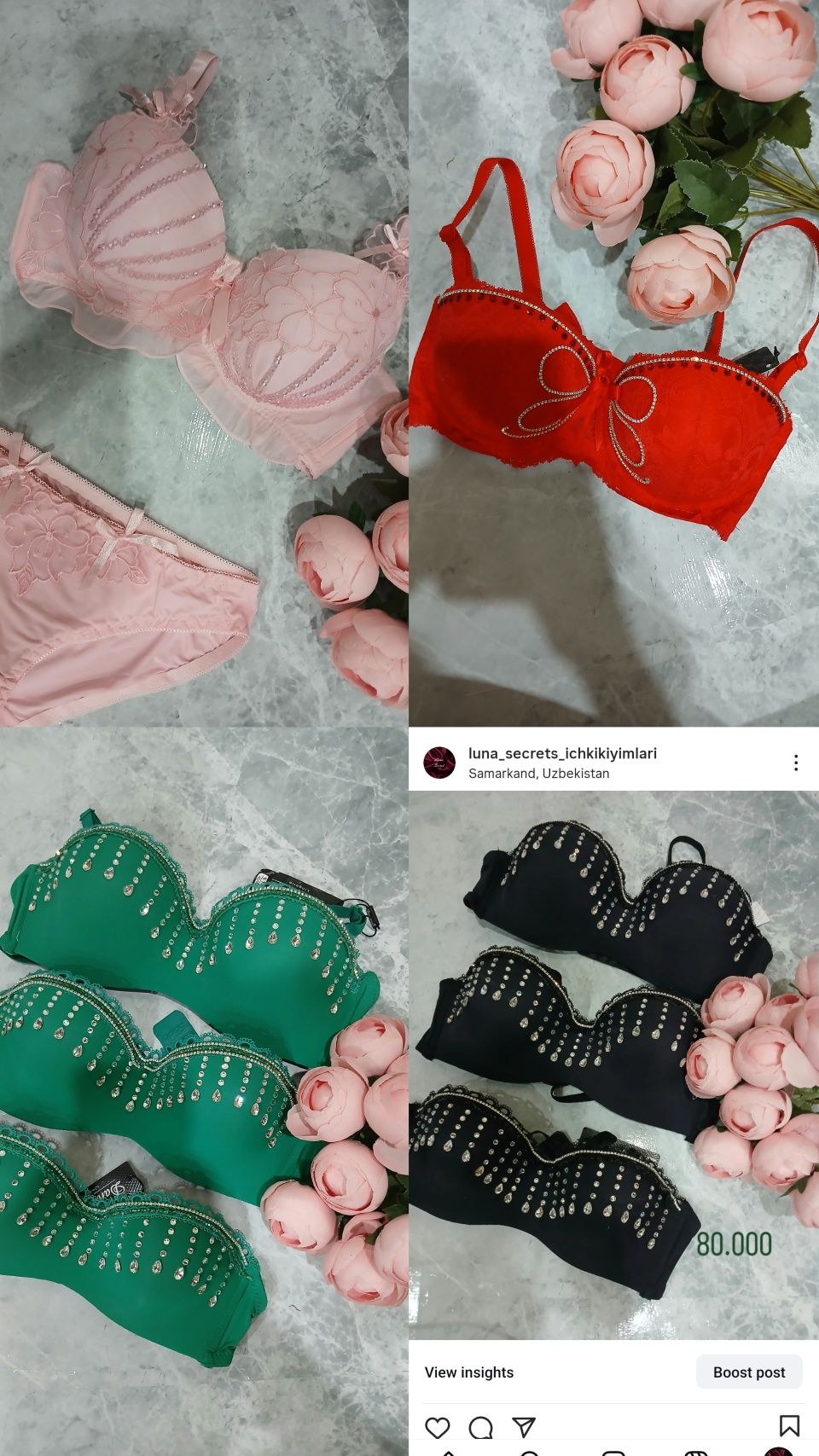 Ichki kiyimlar 65.000 dan