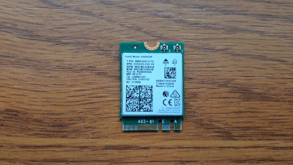 Card WiFi Dual Band 8265NGW, 2.4/5GHz