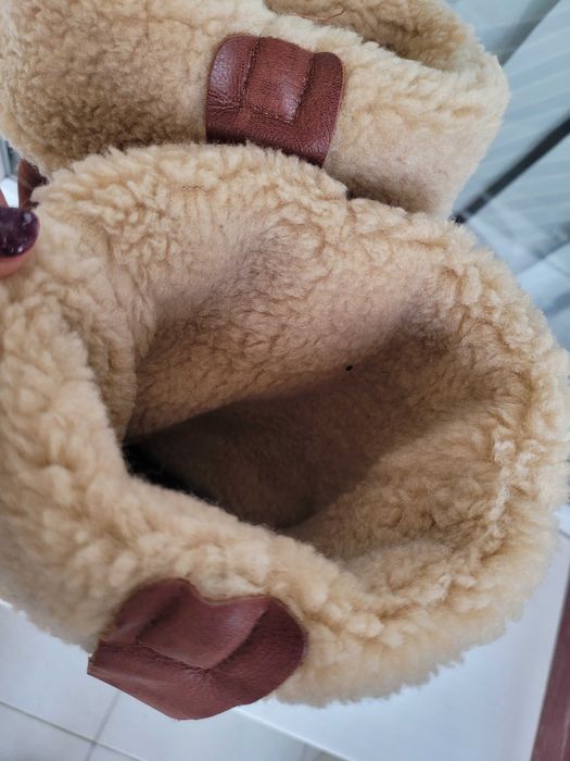 Естествена кожа дамски ботуши 40 номер