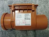 Clapeta PVC sens unic, cu inel, D 125 mm