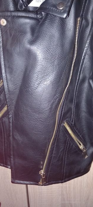 Geaca imitatie piele 122 cm