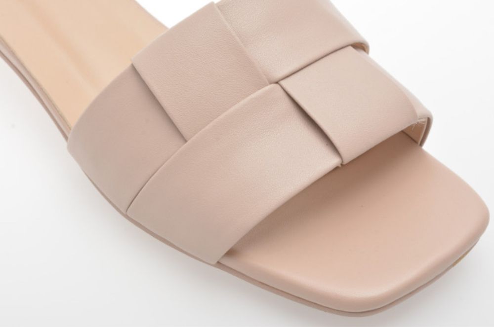 Papuci FLAVIA PASSINI bej-roz, din piele naturala