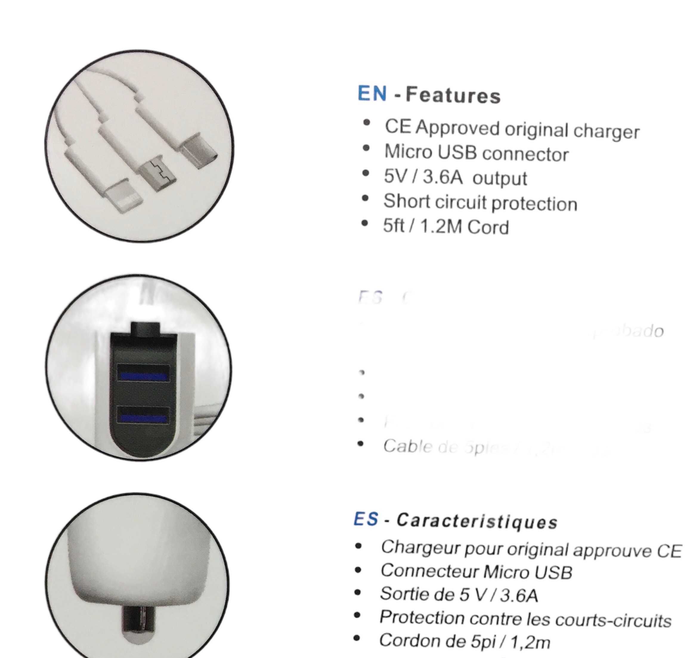 Зарядно за телефон /таблет 3398-1 за запалка 3.6А  два USB 5в1