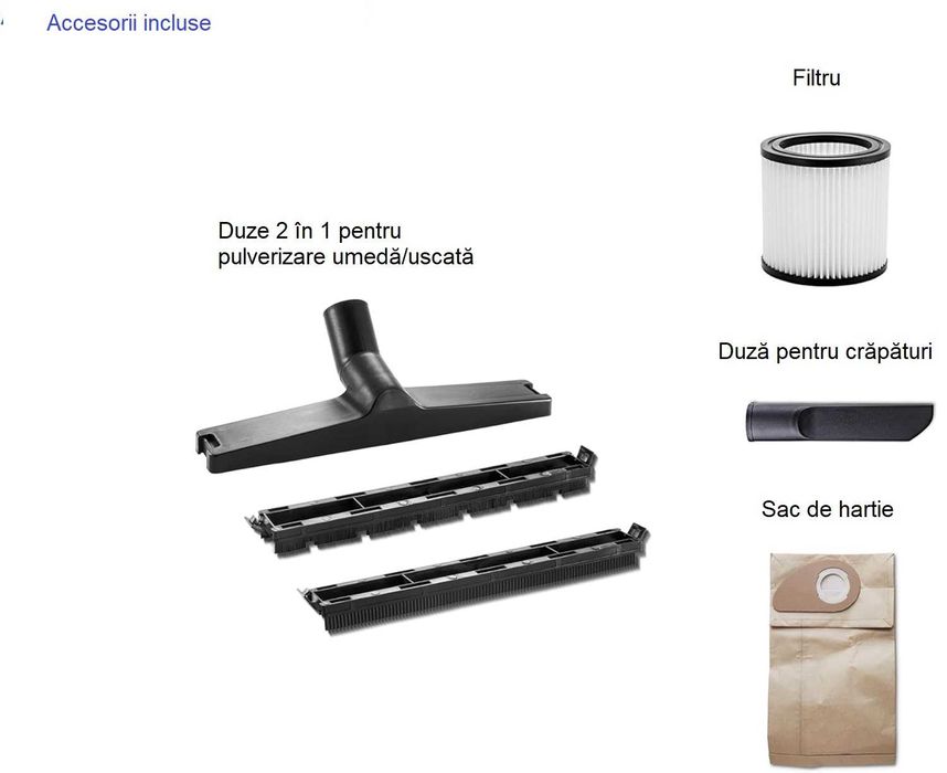 Aspirator umed și uscat Nilfisk Buddy II 18L