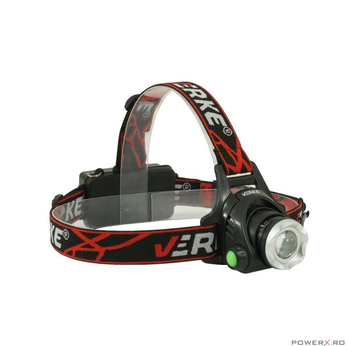 Lampa pentru atelier, prindere pe cap, 3 in 1, cu acumulator, Verke