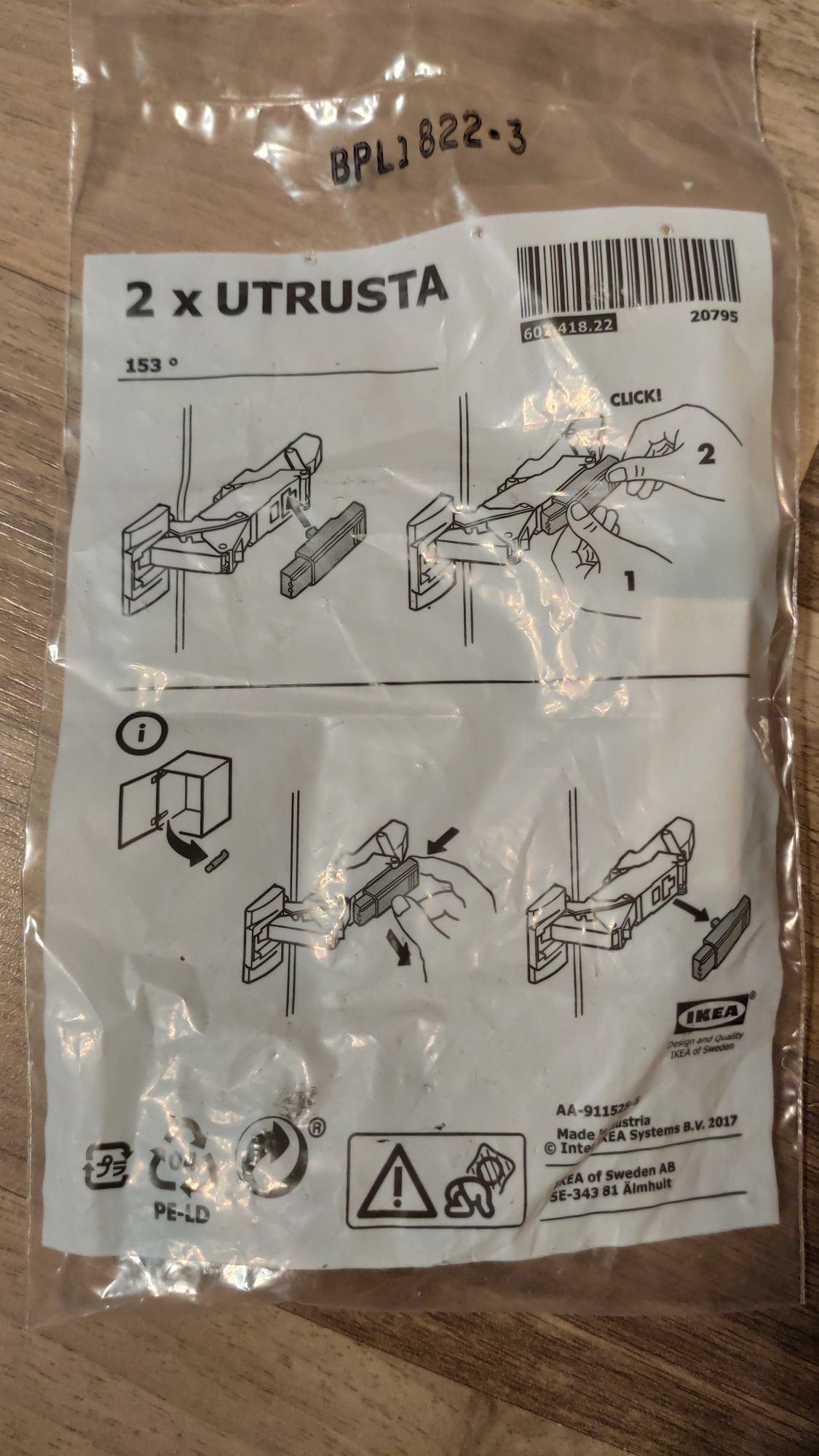 Amortizoare balamale Ikea Utrusta 153 grade