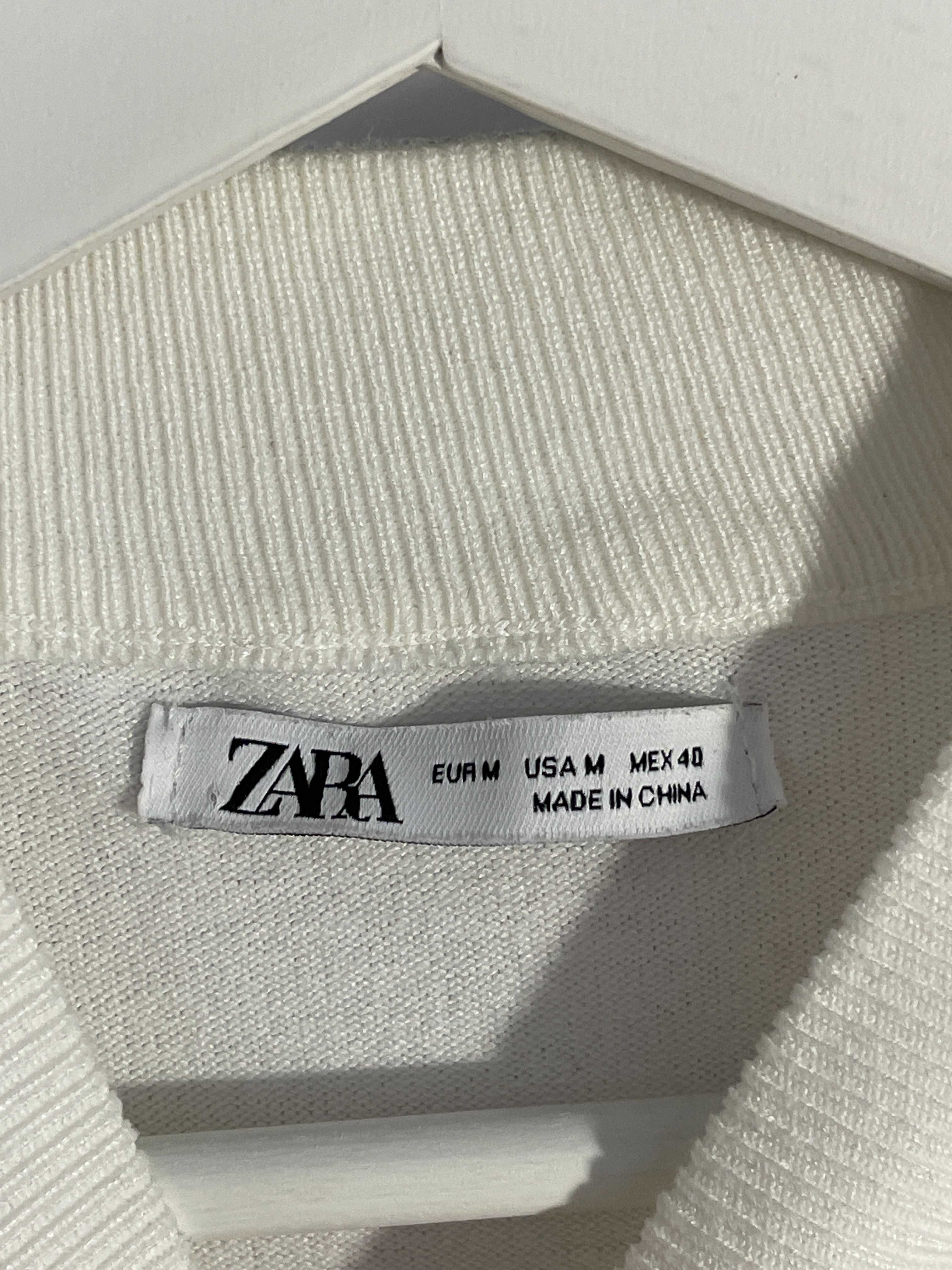 Pulover Zara Alb