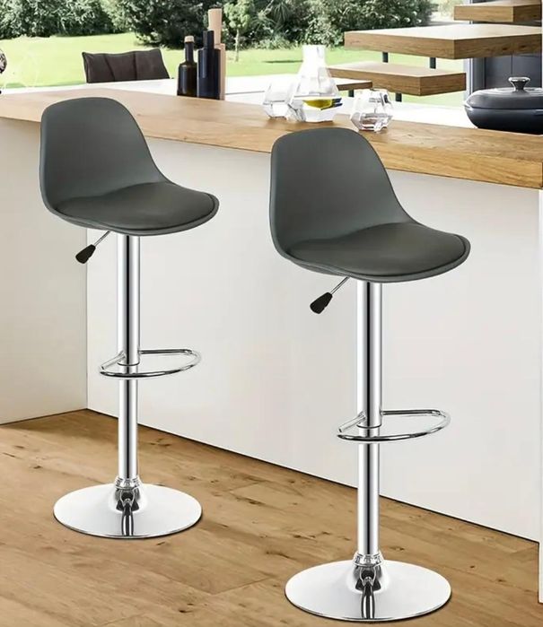 Scaune bar gri inchis