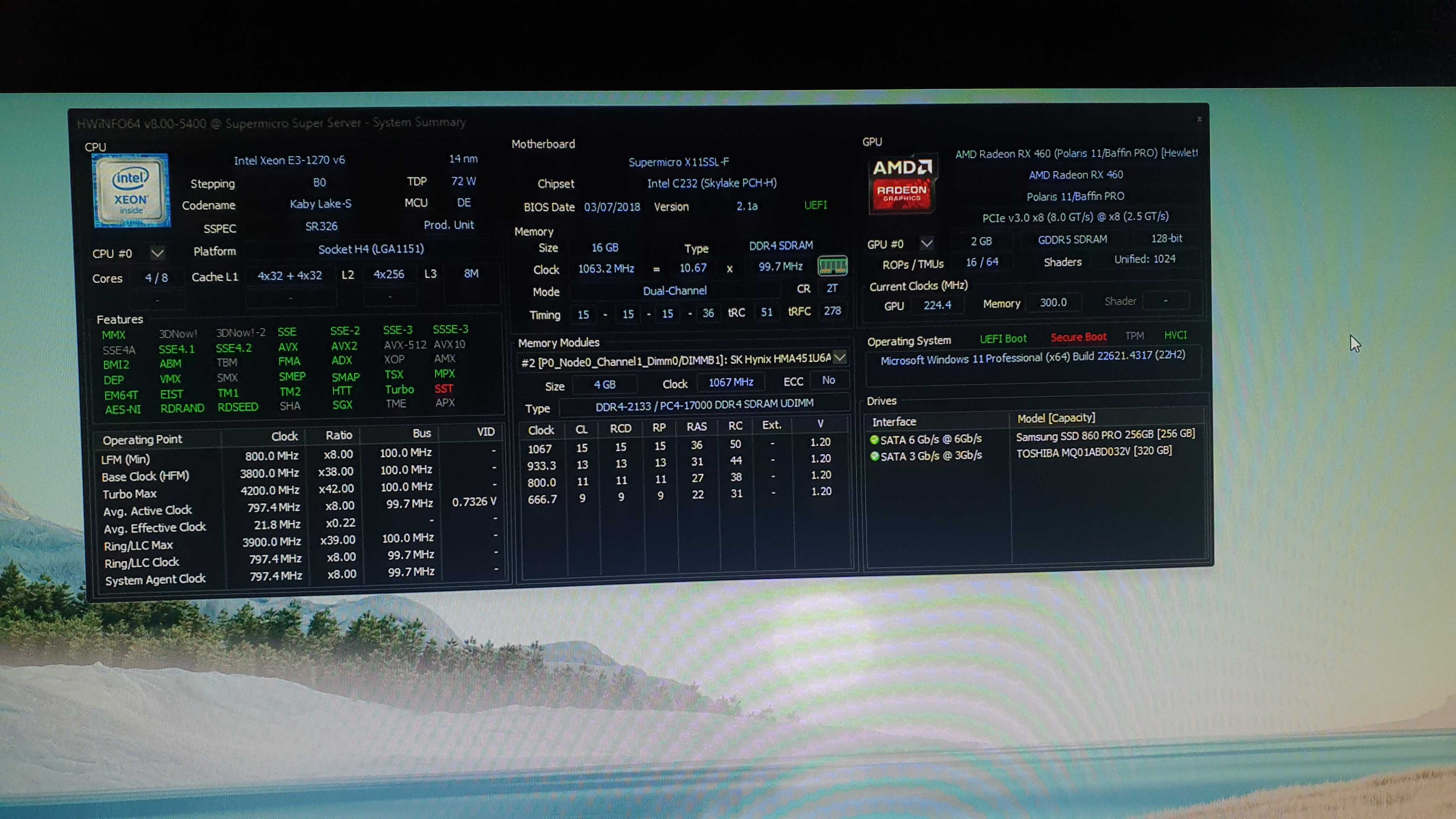 Sistem i7 7700 16GB DDR4 SSD+HDD RX460