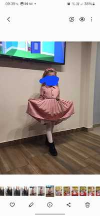 Детска рокля с плисе размер110-116