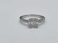 Inel Logodna Aur 18k diamante 0.63ct garantie si factura