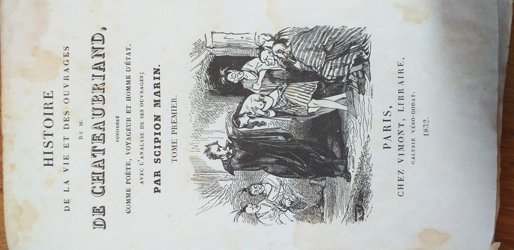 Carte veche " Viața si opera lui Chateaubriand