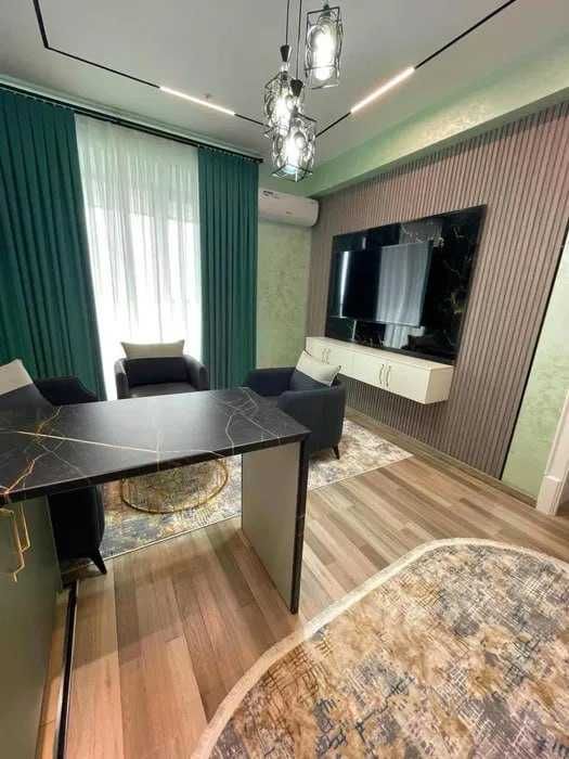 U Tower премиум класса ЖК, 2 комнатная 50м2 ЕВРО ремонт под ключ новый