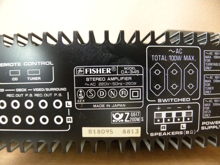 Stereo Integrated Amplifier - Fisher CA-345