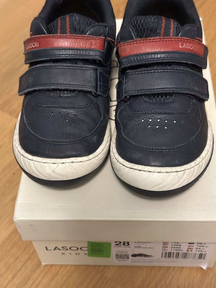 Sneakers Lasocki Kids, piele naturala, velcro, 28 EU, talpic 18.2 cm