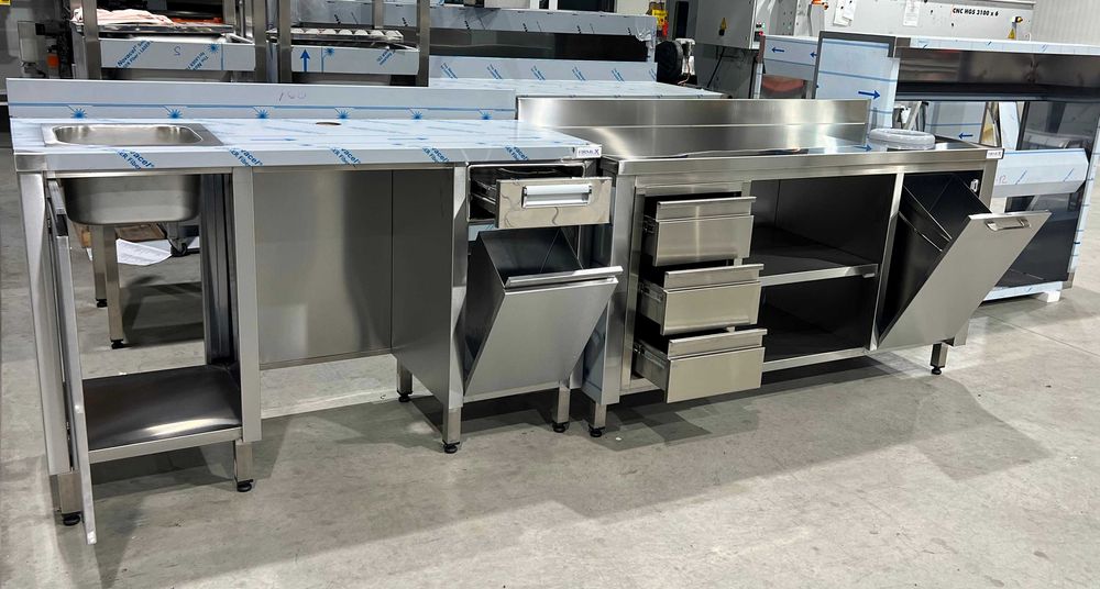 Hota inox 2x0.7m cu motor extern 2500 mc/h, transport inclus