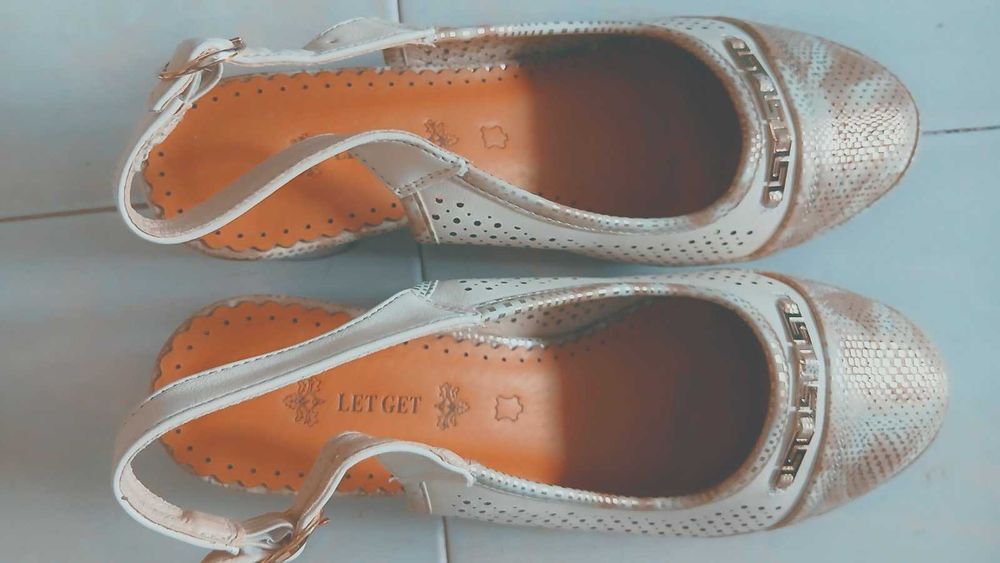 Официално-ежедневни елегантни обувки със стелка от естествена кожа