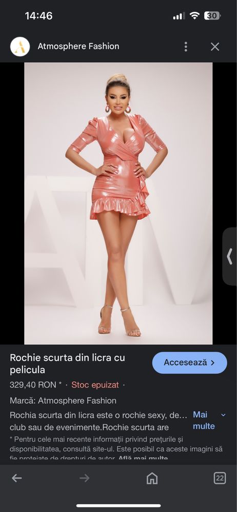 Rochie din lycra atmosphere