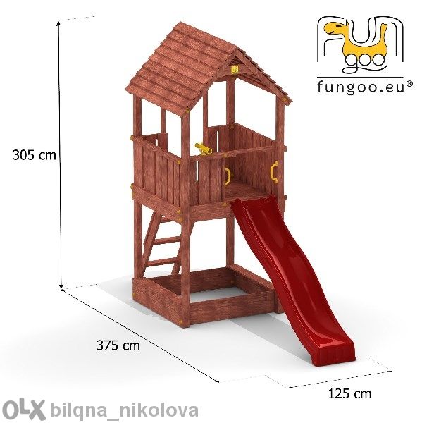 Fungoo Joy детска площадка с пързалка