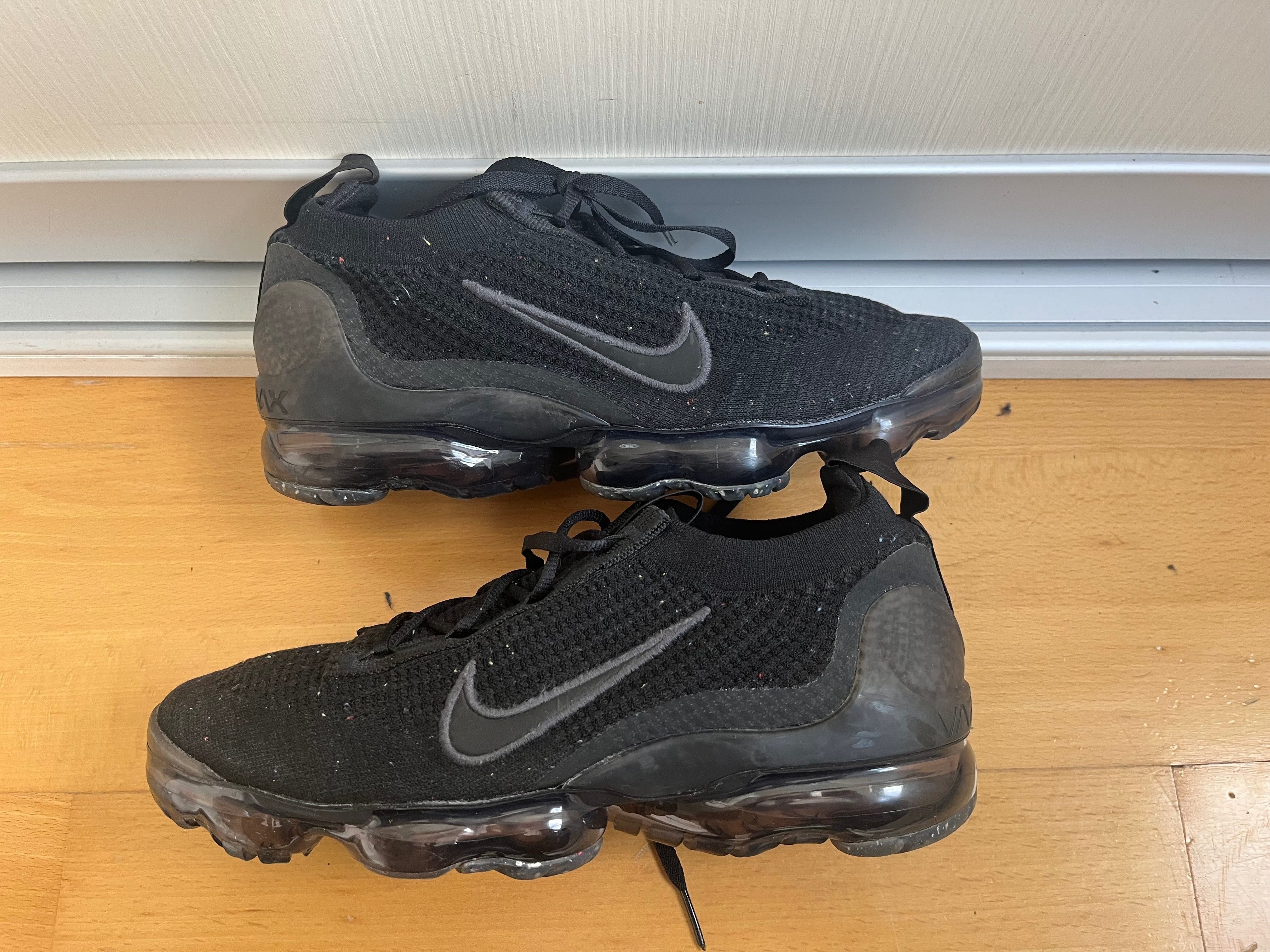 Nike air vapormax 41 low triple black 2021 incaltaminte sport flyknit