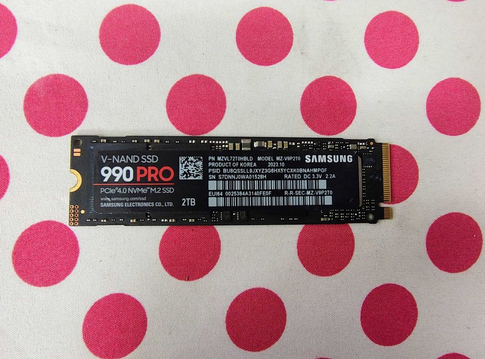 SSD Samsung 990 Pro 2 TB PCI Express 4.0 NVMe, M.2.