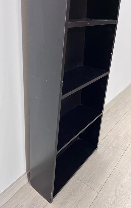 Bibliotecă Cu Ceas Stilizat, Design Contemporan; Etajeră cu Rafturi