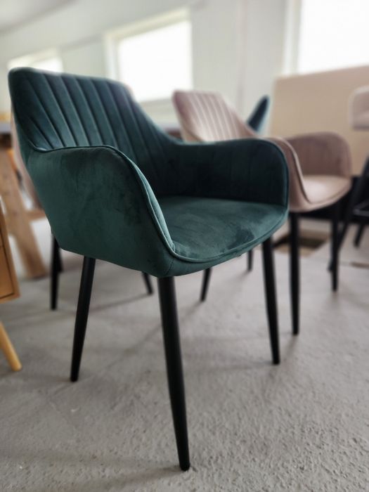 NOU Set 2 fotolii, catifea verde smaragd