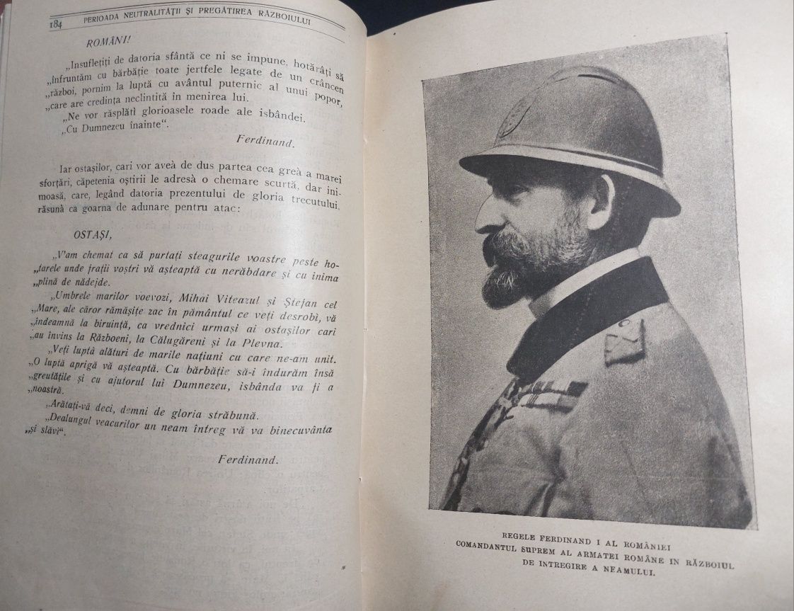 Carte veche Istoria războiului pentru intregirea României