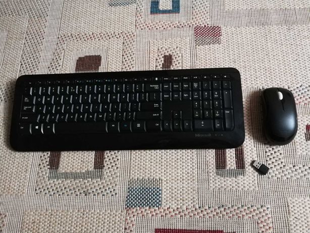 Kit Tastatura + Mouse Microsoft 1000, Wireless, culoare neagra