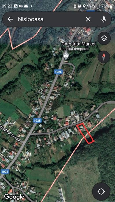 Teren intravilan cu toate utilitățile și acces asfaltat