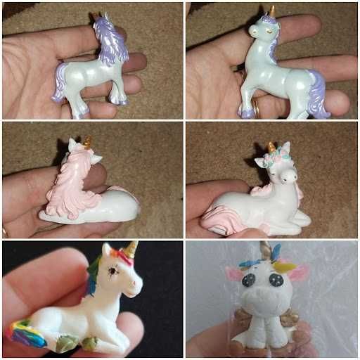 *UNICORNI_PONEI_Curcubeu_Figurine topper decoratiuni tort_I