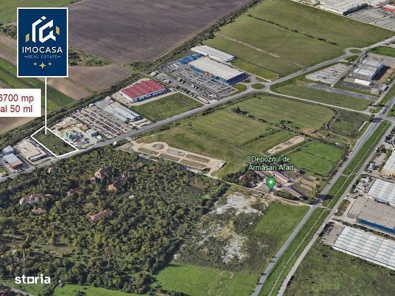 Teren Intravilan comercial, Industrial, zona industriala West Arad.