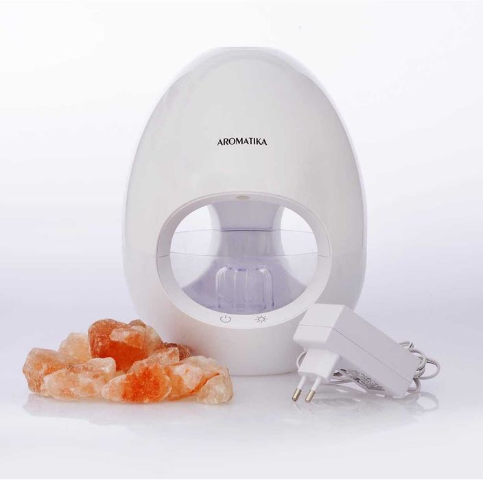 Difuzor de uleiuri esențiale si lampoa cu sare de himalaia