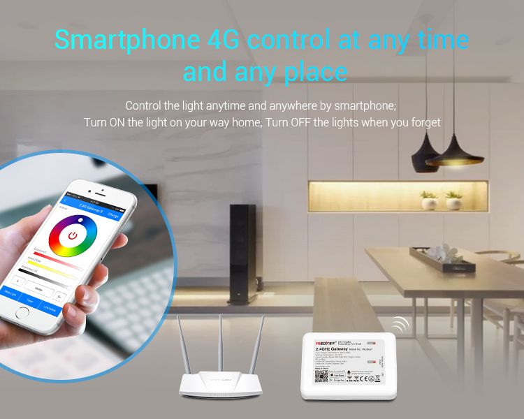 Milight Miboxer 2.4GHZ Gateway HUB WL-BOX1 ALEXA SI GOOGLE Smart Home
