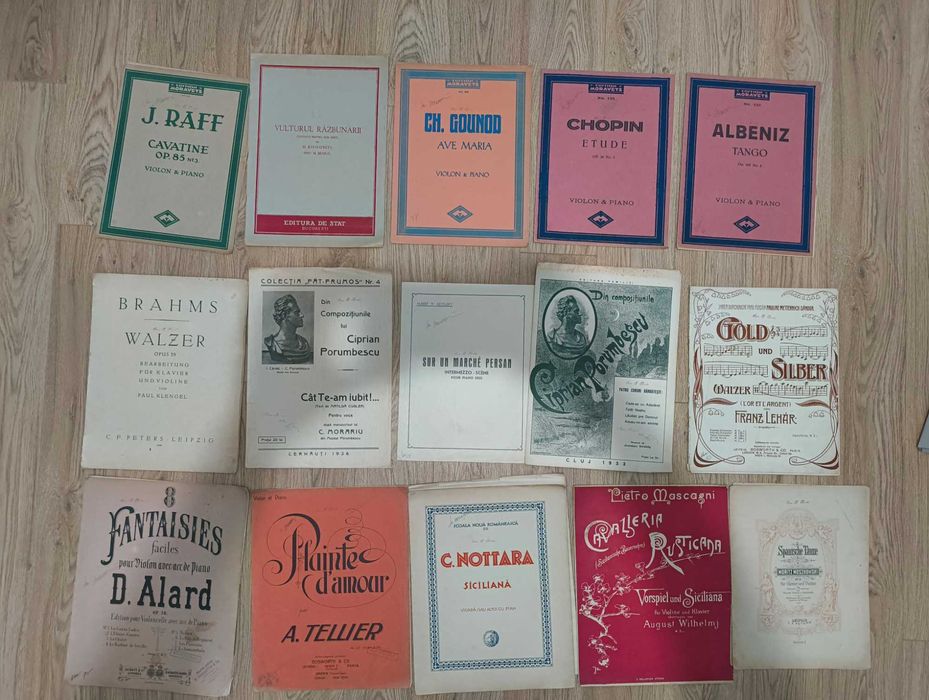 Partituri și cărți pentru Vioara - Pian perioada interbelica