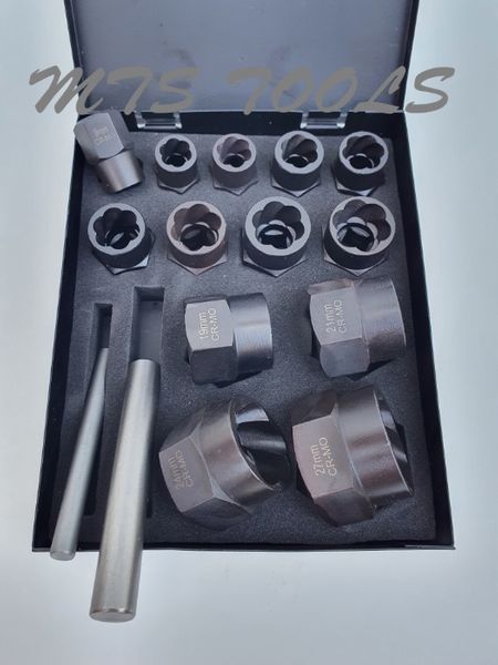 Trusa extras scos prezoane piulite suruburi tocite antifurt 1/2" 3/8"